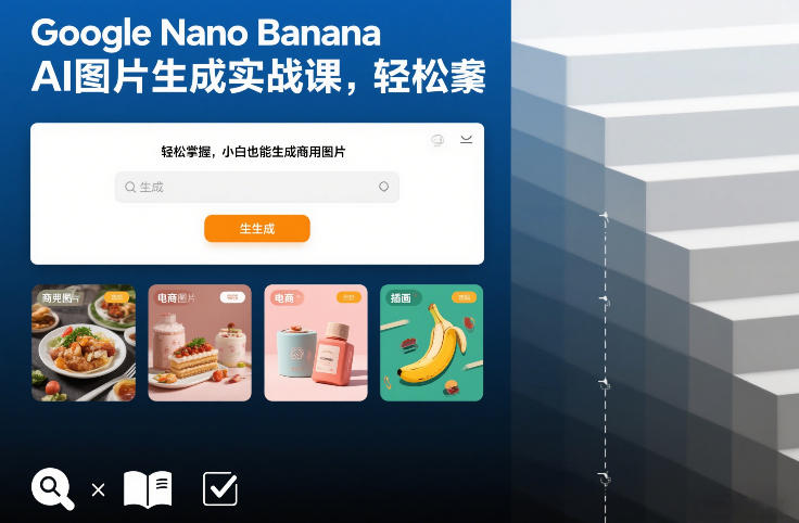 Google Nano Banana AI图片生成实战课，轻松掌握，小白也能生成商用图片-夏姐拆项目