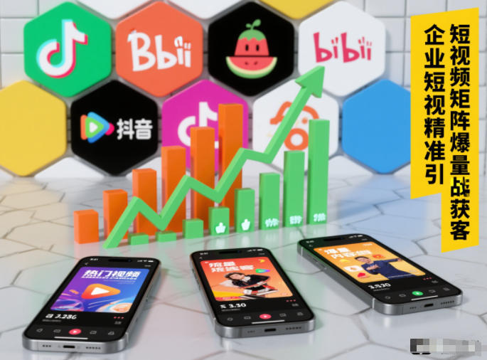 企业短视频精准引流矩阵获客，短视频矩阵爆量战法-夏姐拆项目