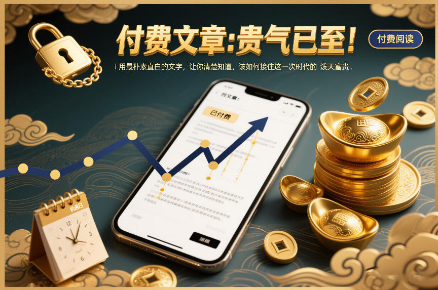 付费文章：贵气已至！用最朴素直白的文字，让你清楚知道，该如何接住这一次时代的泼天富贵-夏姐拆项目