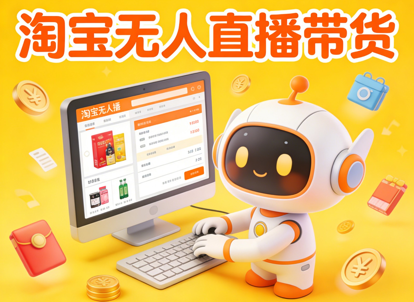 淘宝无人直播带货，24小时自动卖货，月佣金1W+，不违规不封号，不用露脸-夏姐拆项目