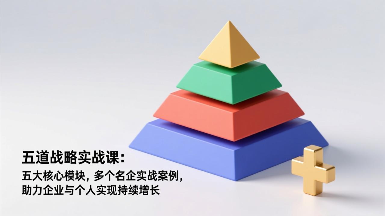 五道战略实战课：五大核心模块，多个名企实战案例，助力企业与个人实现持续增长-夏姐拆项目