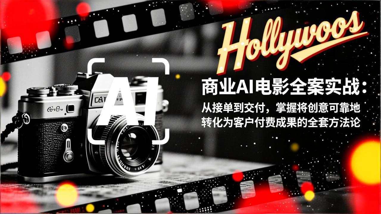 商业AI电影全案实战：从接单到交付，掌握将创意可靠地转化为客户付费成果的全套方法论-夏姐拆项目