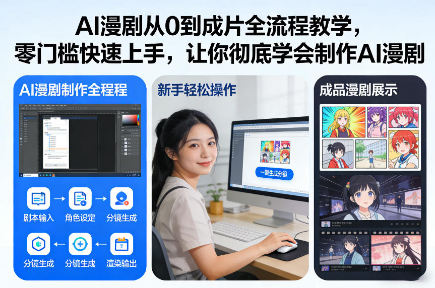 AI漫剧从0到成片全流程教学，零门槛快速上手，让你彻底学会制作AI漫剧【保姆级教程】-夏姐拆项目