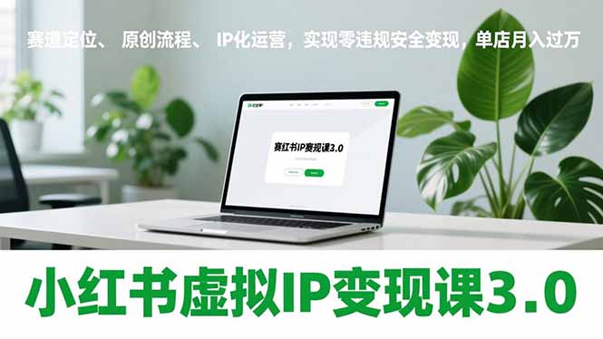 小红书虚拟IP变现课3.0，赛道定位、原创流程、IP化运营，实现零违规安全变现，单店月入过万-夏姐拆项目