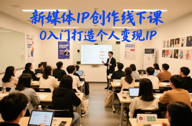 新媒体IP创作线下课，0入门打造个人变现IP-夏姐拆项目