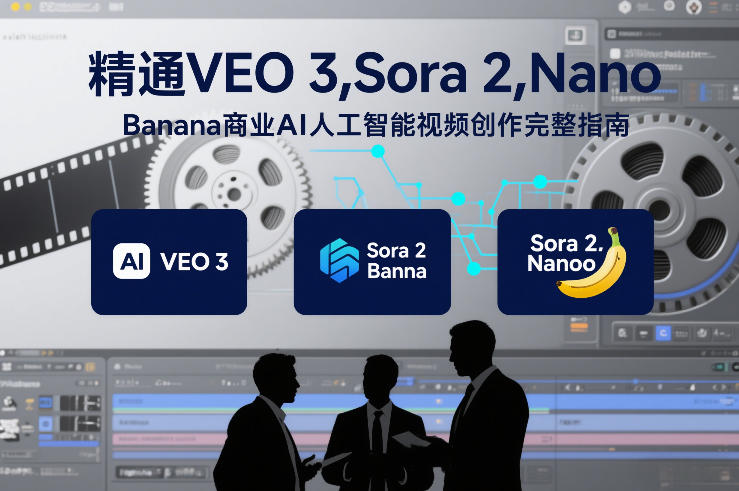 精通VEO 3，Sora 2，Nano Banana商业AI人工智能视频创作完整指南-夏姐拆项目