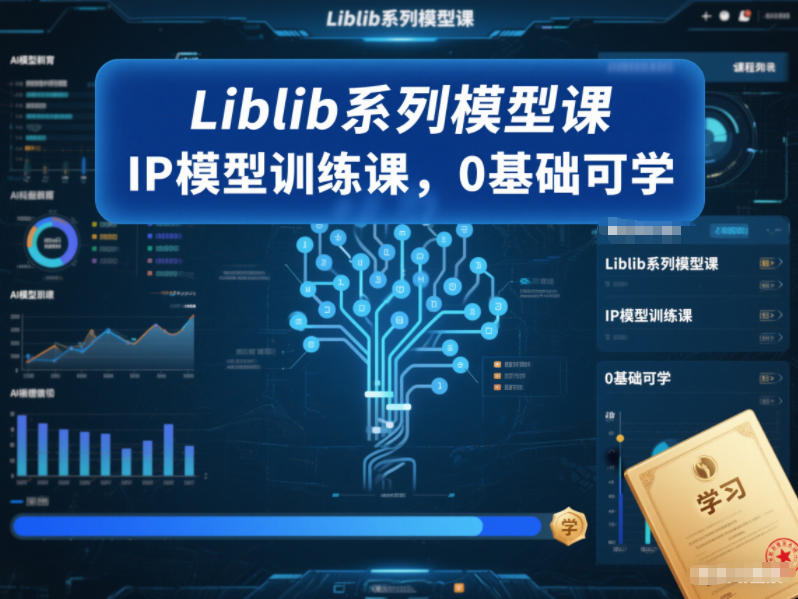 Liblib系列模型课，IP模型训练课，0基础可学-夏姐拆项目