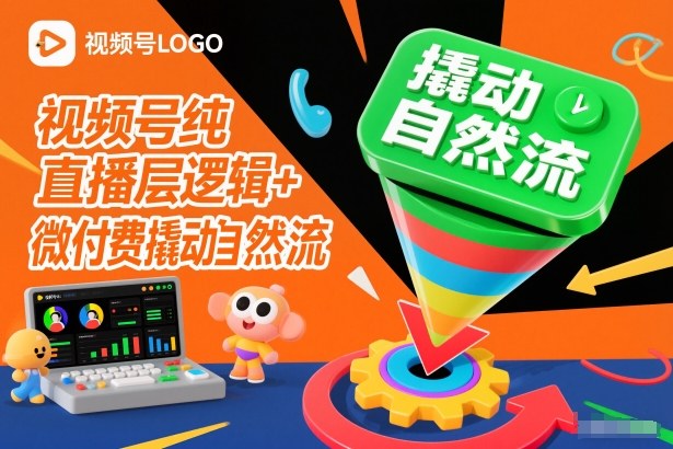 视频号纯直播底层逻辑+微付费撬动自然流-夏姐拆项目