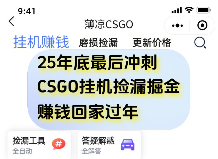 用CSGO游戏挂机捡漏掘金赚钱掘金，一部手机轻松日入500+-夏姐拆项目