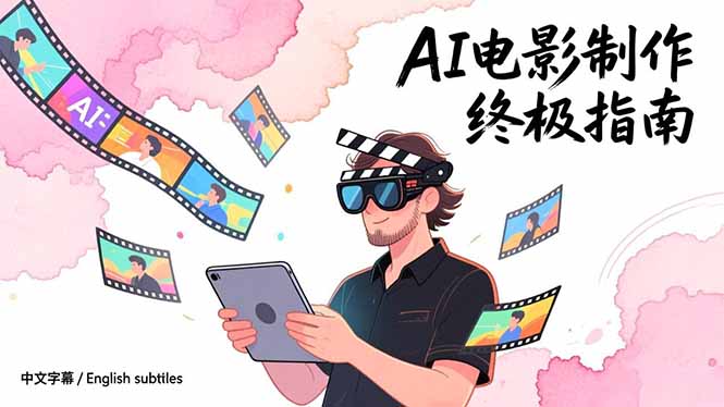 AI电影制作终极指南：从创意到成片，系统掌握智能影视全流程实战课(中英字幕-夏姐拆项目