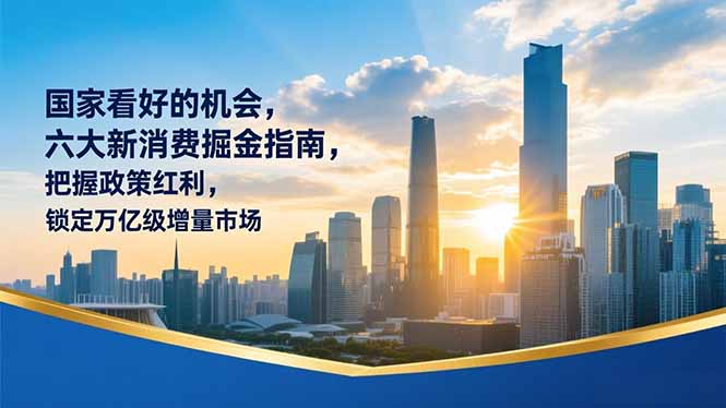 某付费文章：国家看好的机会，六大新消费掘金指南，把握政策红利，锁定万亿级增量市场-夏姐拆项目