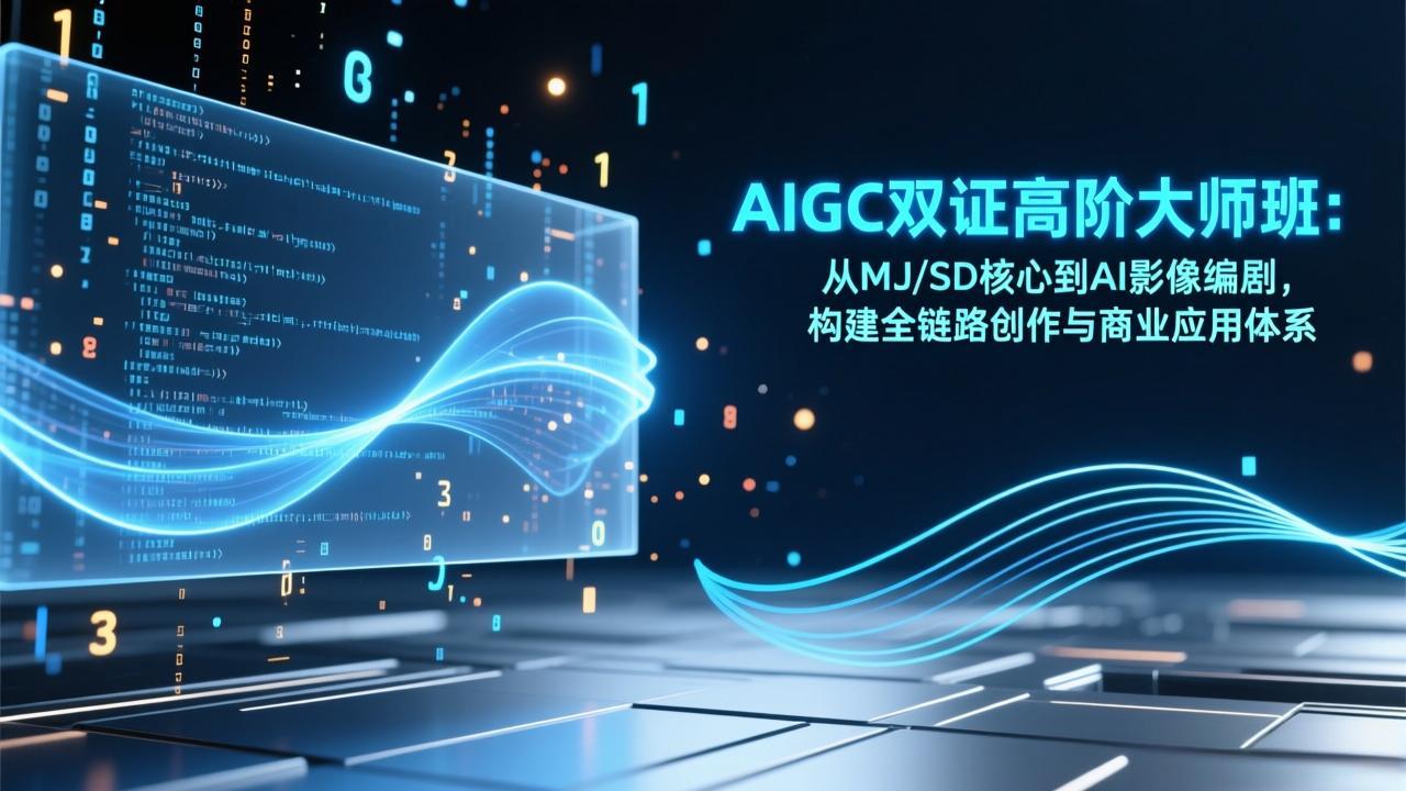AIGC双证高阶大师班：从MJ/SD核心到AI影像编剧，构建全链路创作与商业应用体系-夏姐拆项目