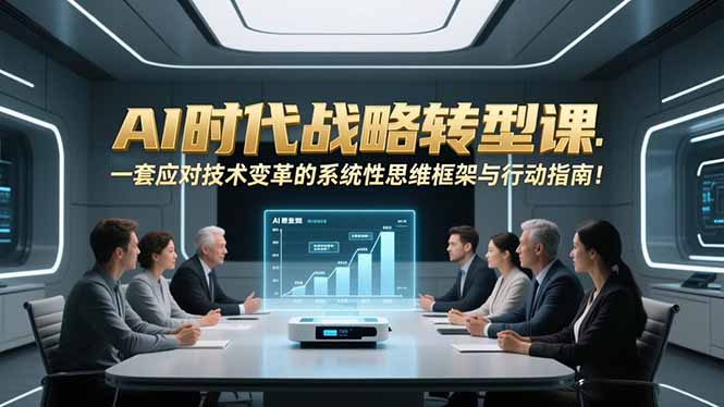 AI时代战略转型课：一套应对技术变革的系统性思维框架与行动指南！-夏姐拆项目