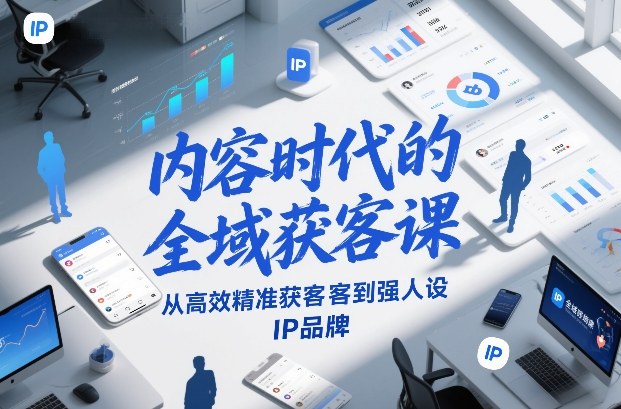内容时代的全域获客课，从高效精准获客到强人设IP品牌-夏姐拆项目